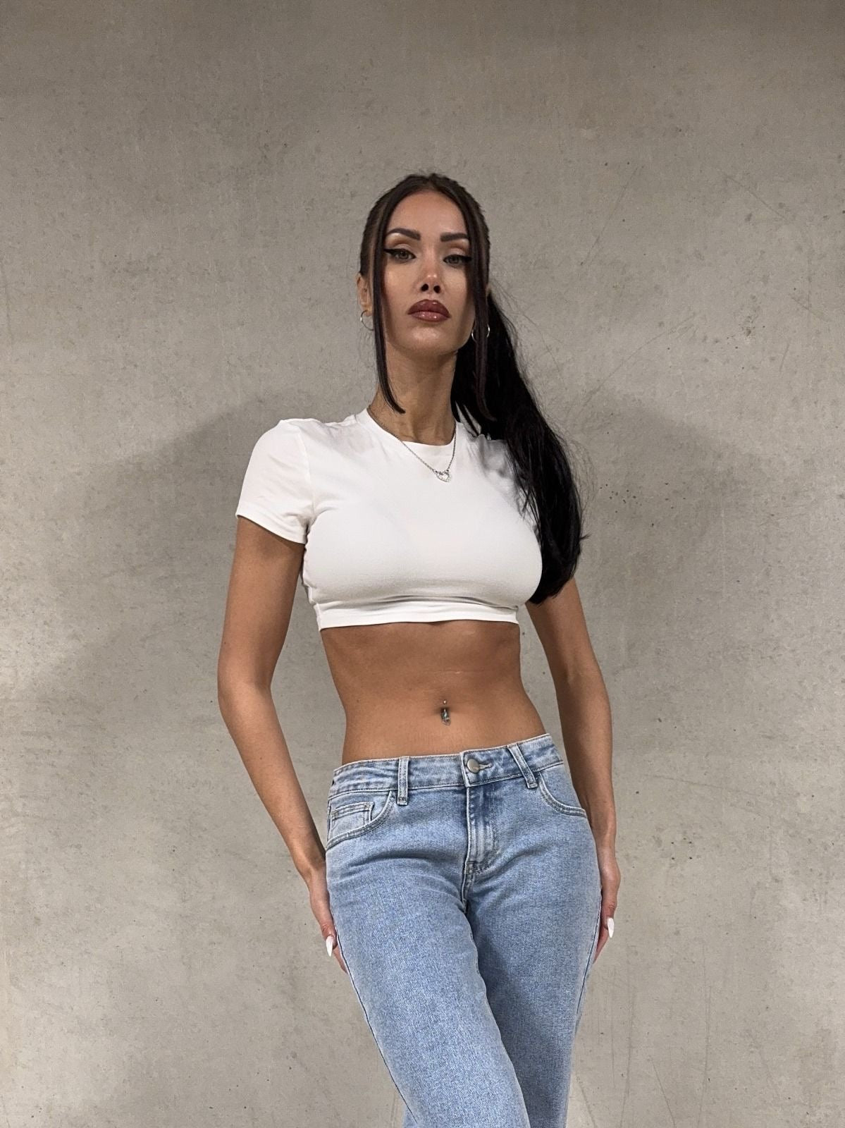 Gerade Jeans mit niedriger Taille RD 2960