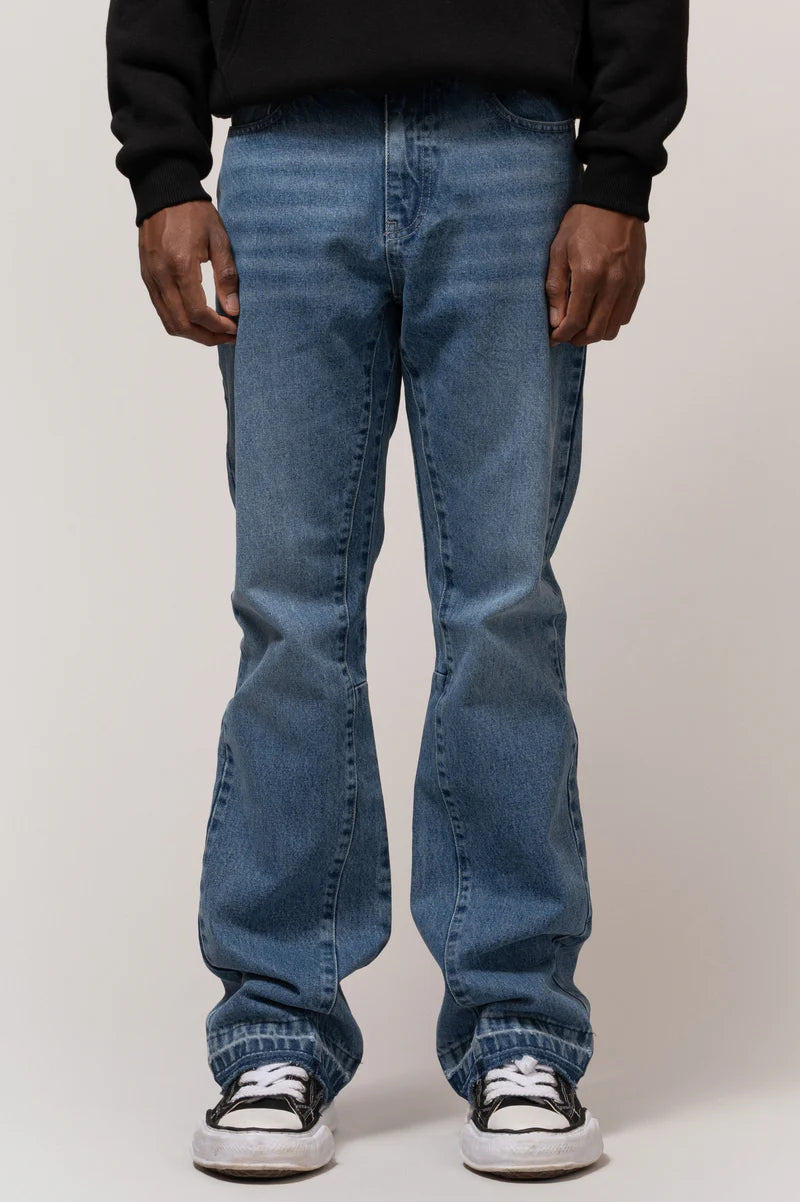 DAMIAN AUSGESTELLTE JEANS BLAU