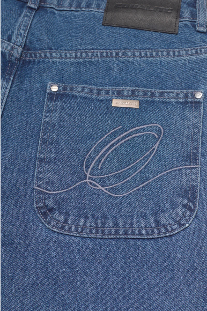 DAMIAN AUSGESTELLTE JEANS BLAU