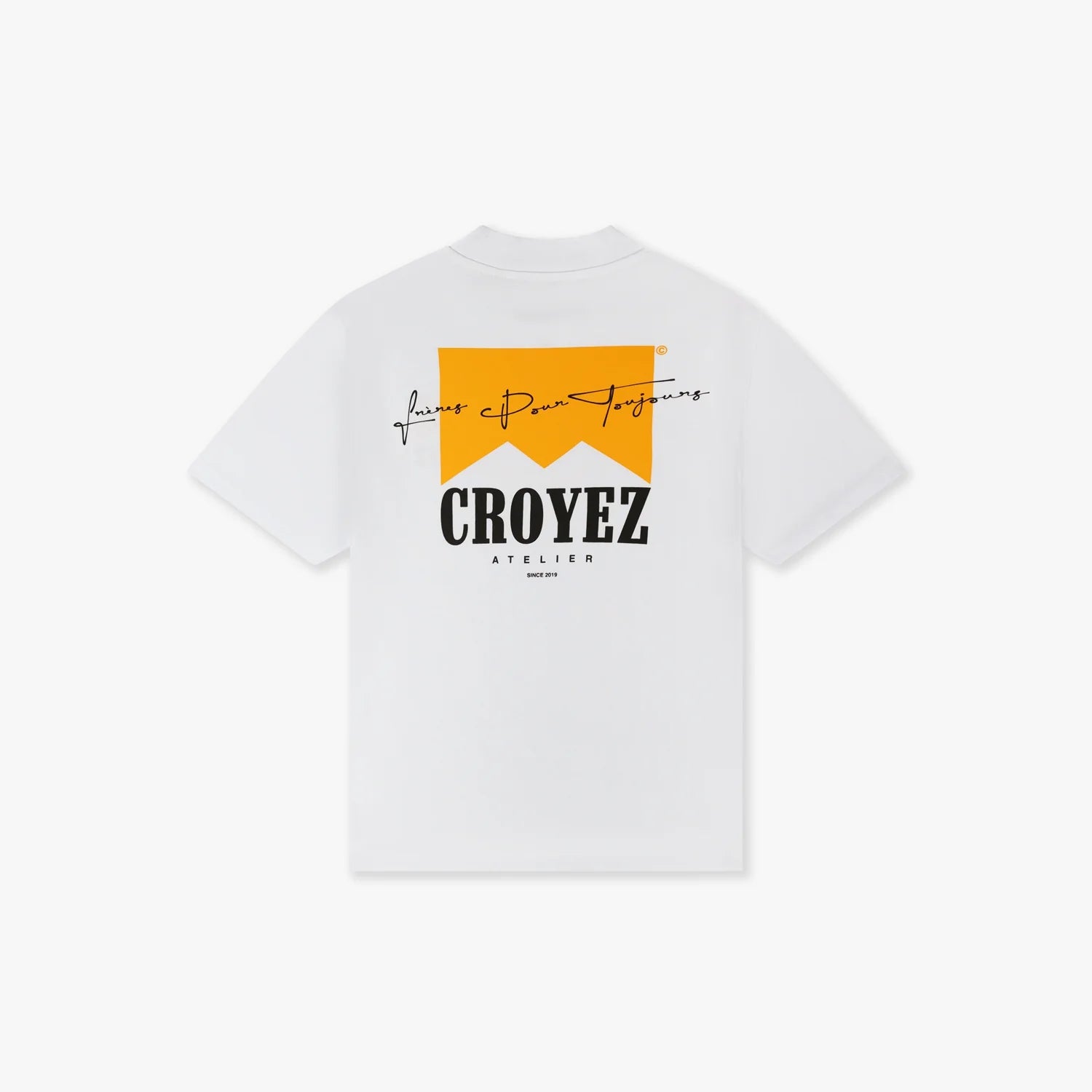CROYEZ FUMES T-SHIRT - WHITE/YELLOW