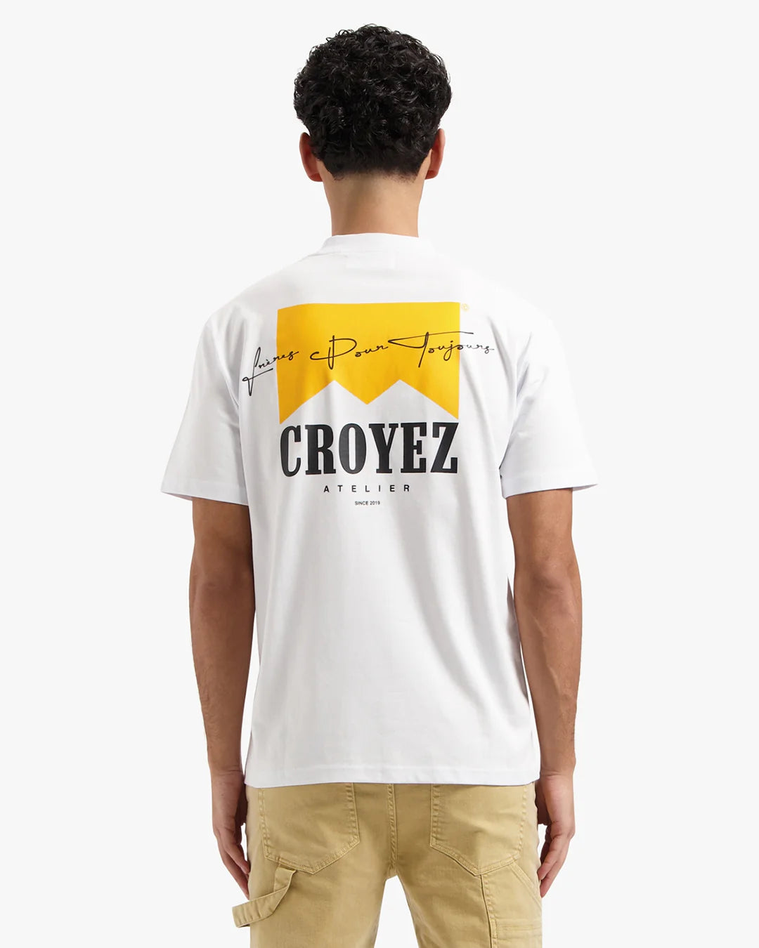 CROYEZ FUMES T-SHIRT - WHITE/YELLOW