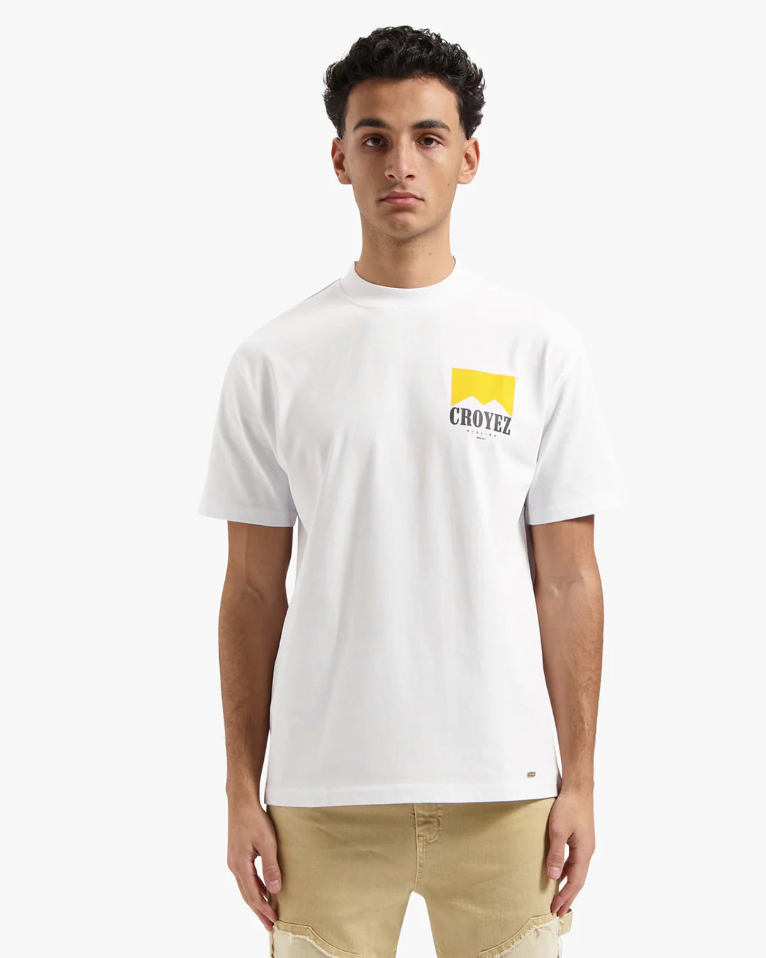 CROYEZ FUMES T-SHIRT - WHITE/YELLOW