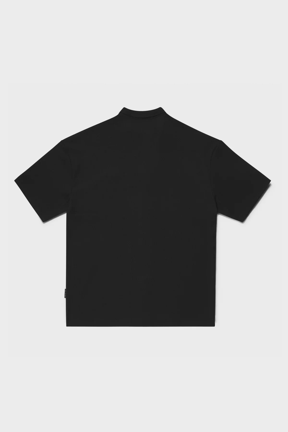 RIBBED OVERSIZED SHIRT BLACK