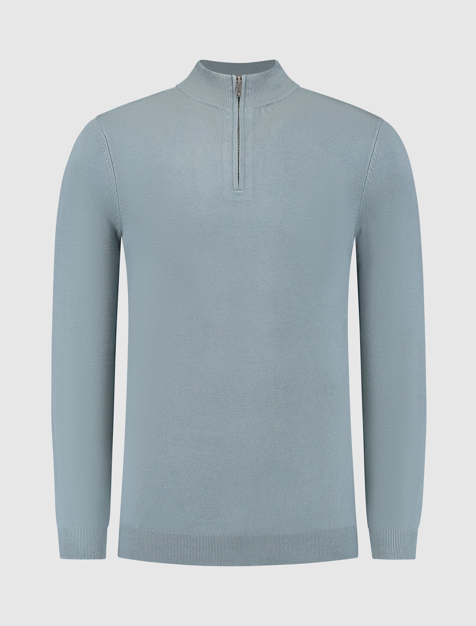 ESSENTIAL KNITWEAR HALFZIP SWEATER BLUE