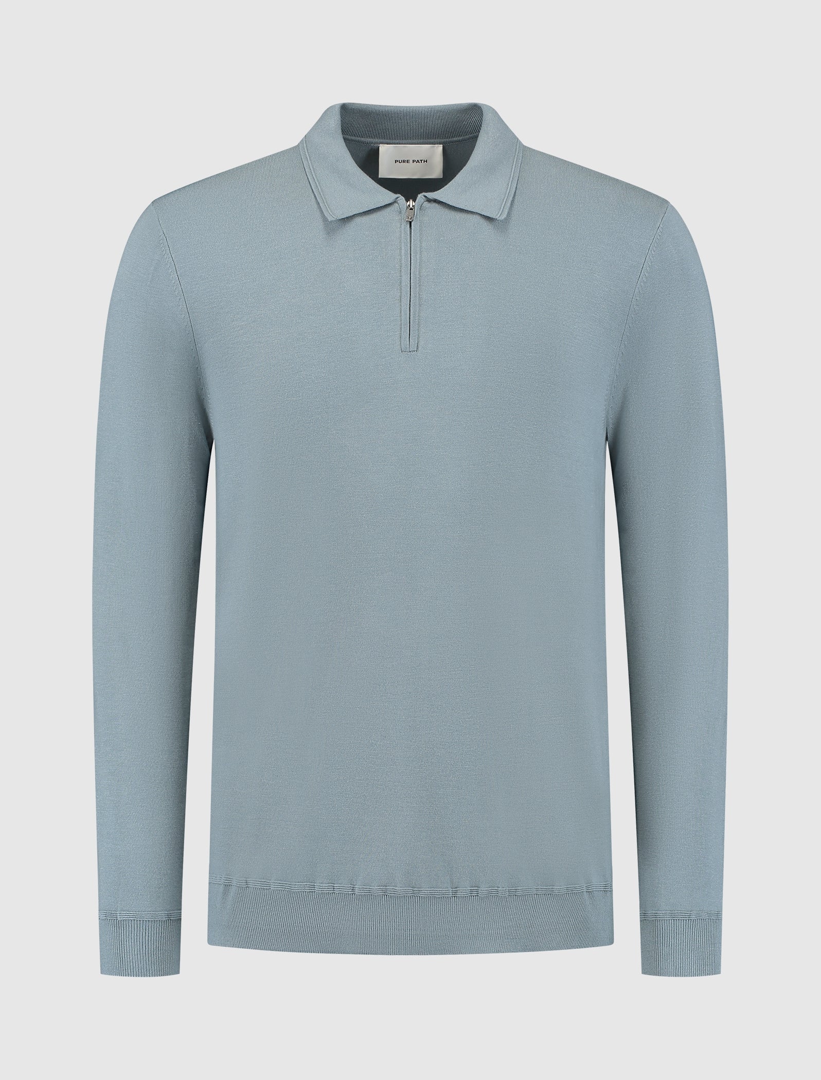 HALFZIP POLO KNITWEAR BLUE