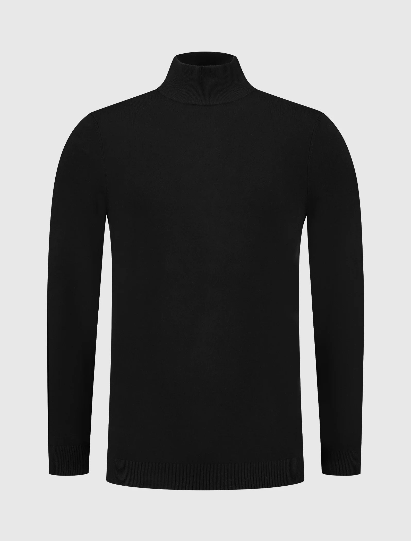 ESSENTIAL KNITWEAR MOCKNECK SWEATER BLACK