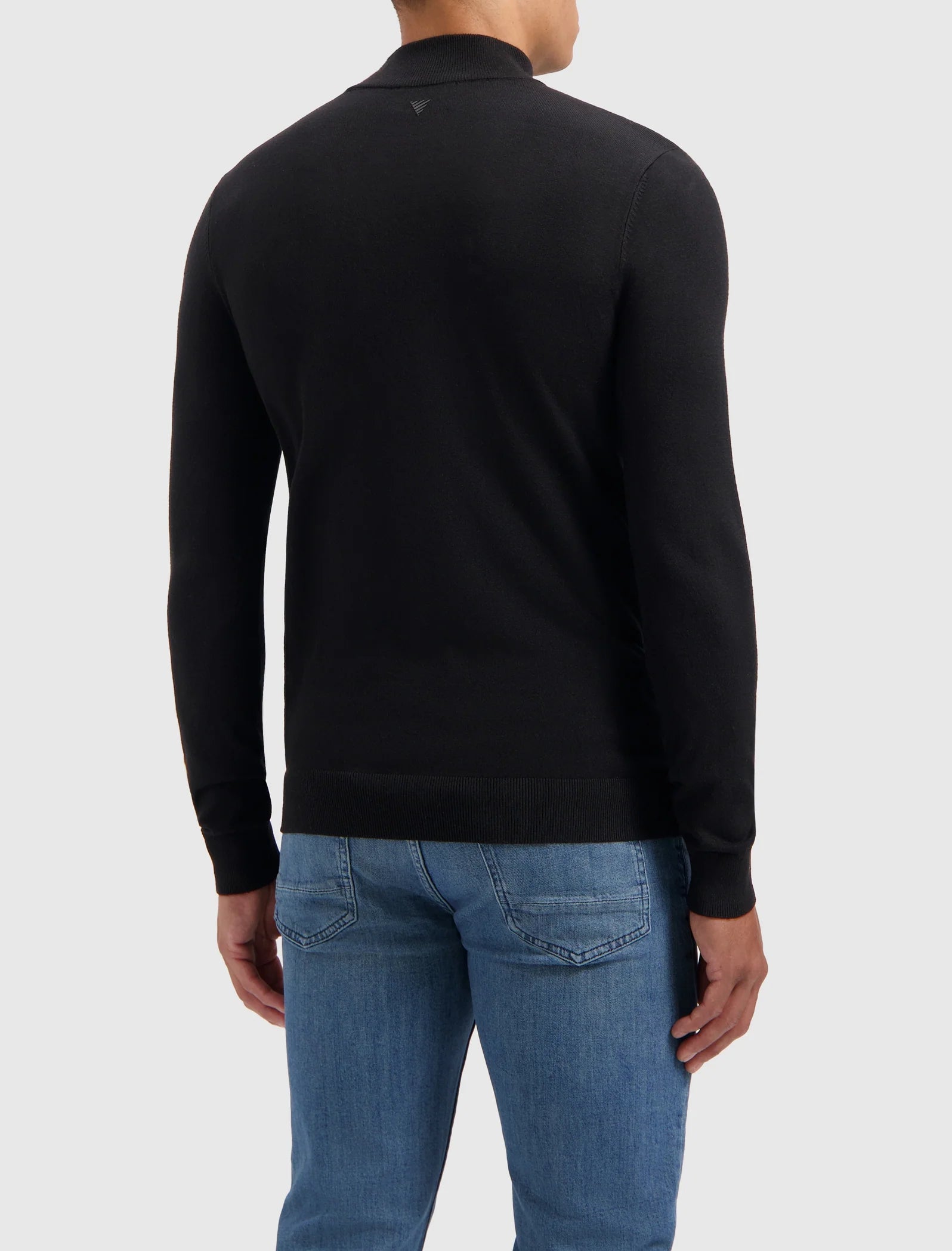 ESSENTIAL KNITWEAR MOCKNECK SWEATER BLACK