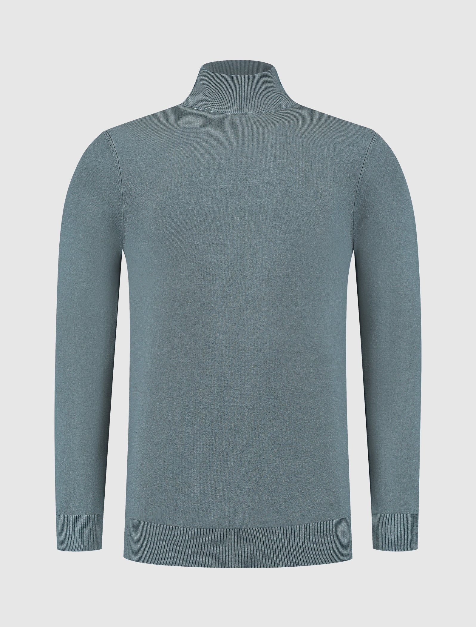 ESSENTIAL KNITWEAR MOCKNECK SWEATER BLUE