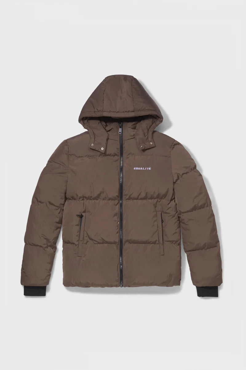 ESSENTIAL PUFFER JACKET TAUPE