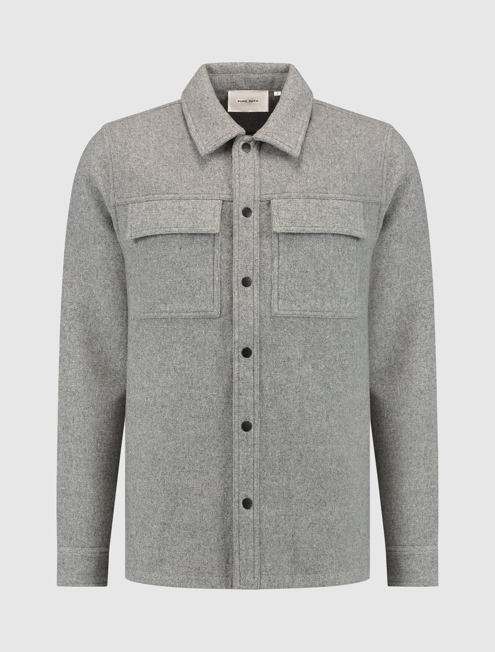 FLANNEL OVERSHIRT GREY