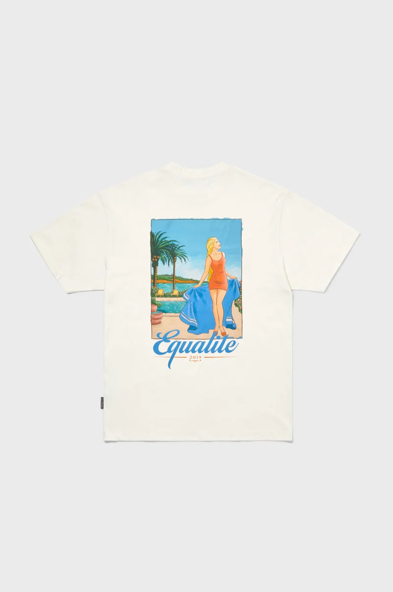 POSTCARD OVERSIZED TEE OFF-WHITE
