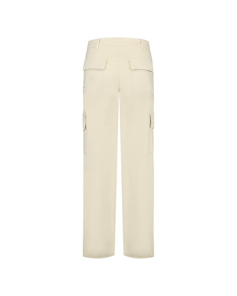 Malelions Damen Cargohose mit geradem Bein | Beige