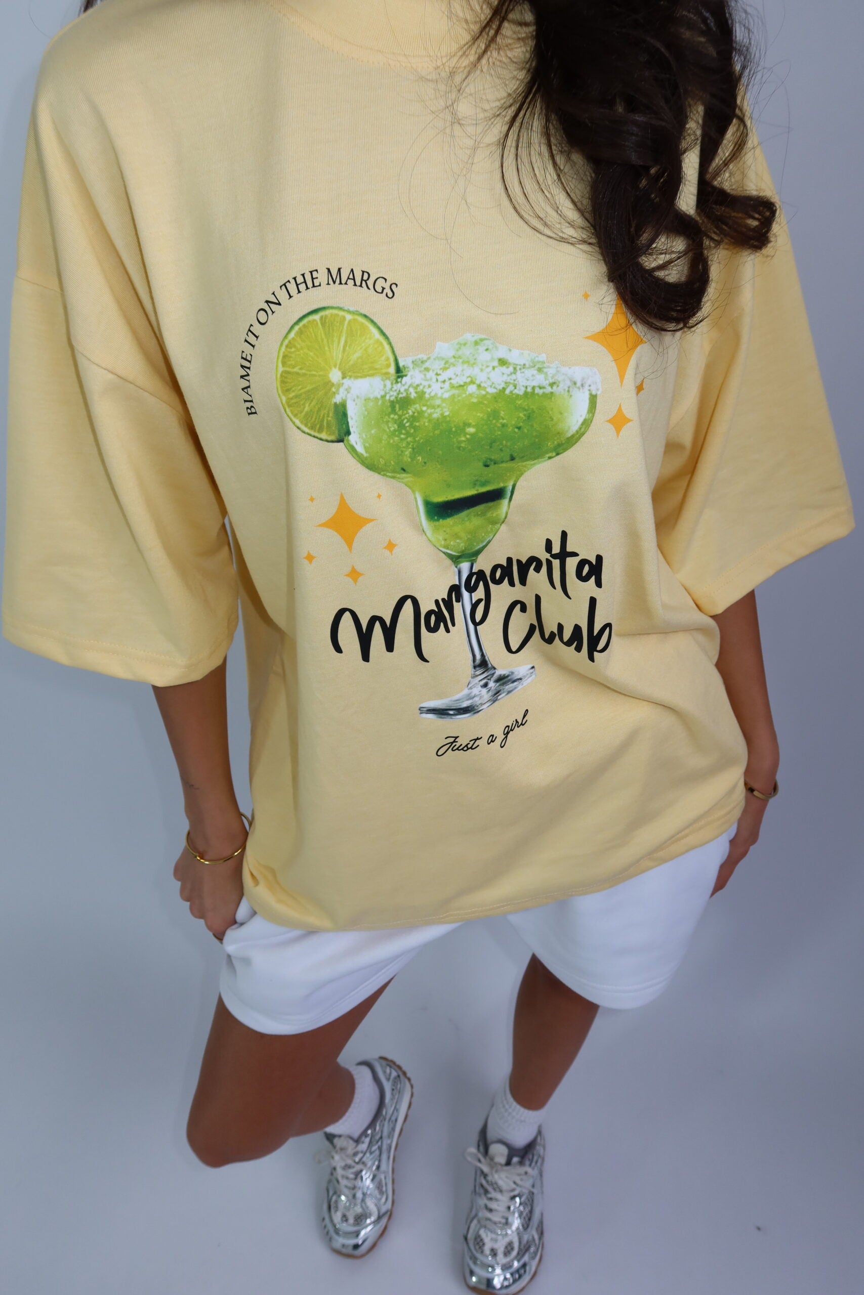 MARGARITA CLUB OVERSIZED TEE – BUTTER YELLOW