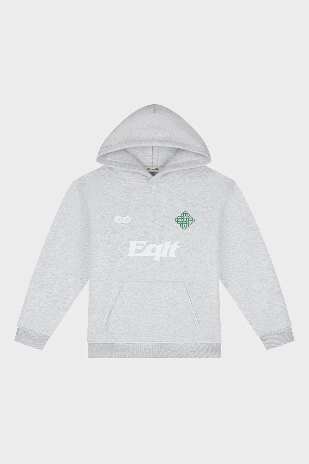 JERSEY OVERSIZED HOODIE GREY MELANGE