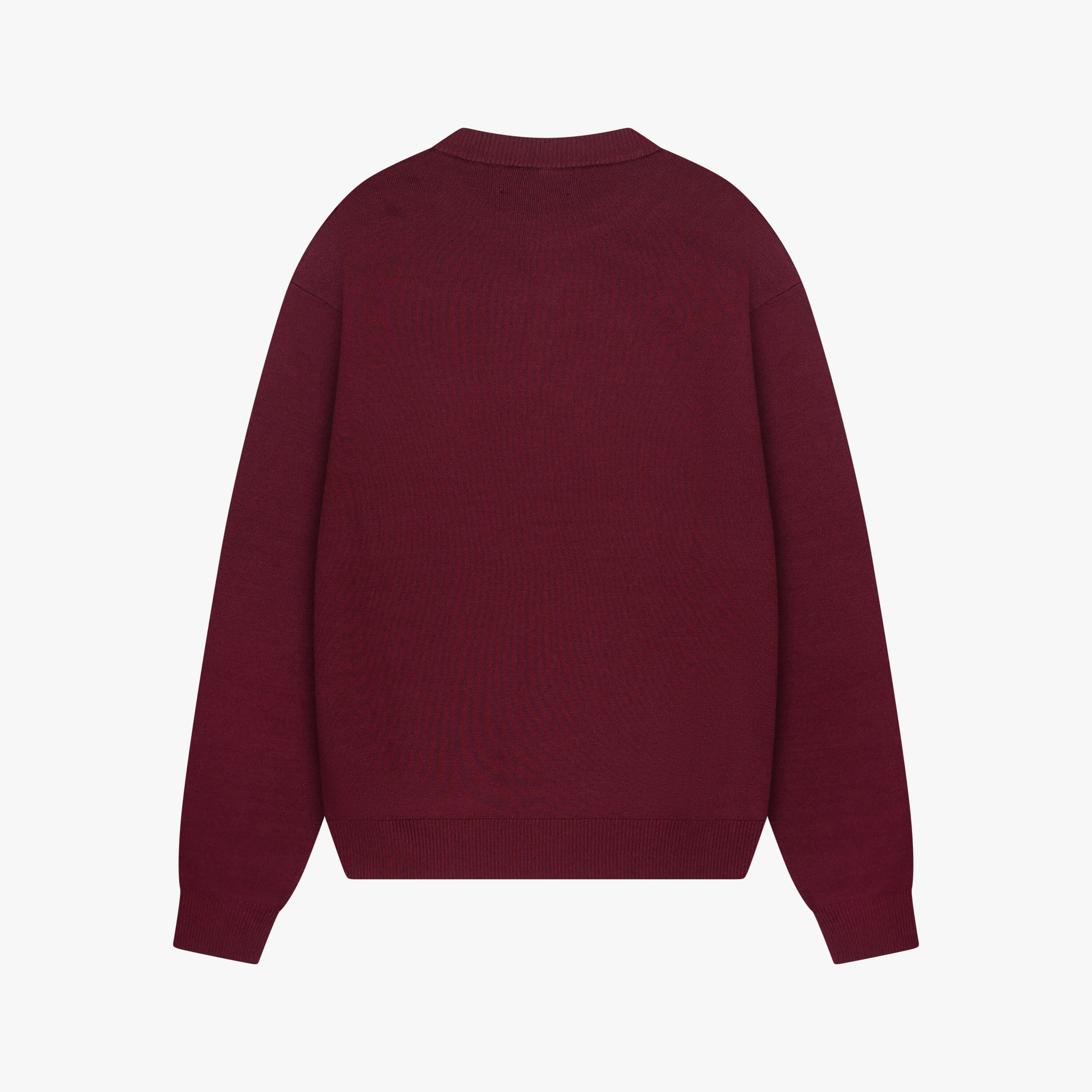 MONDRIAN KNITTED SWEATER | BORDEAUX/WHITE