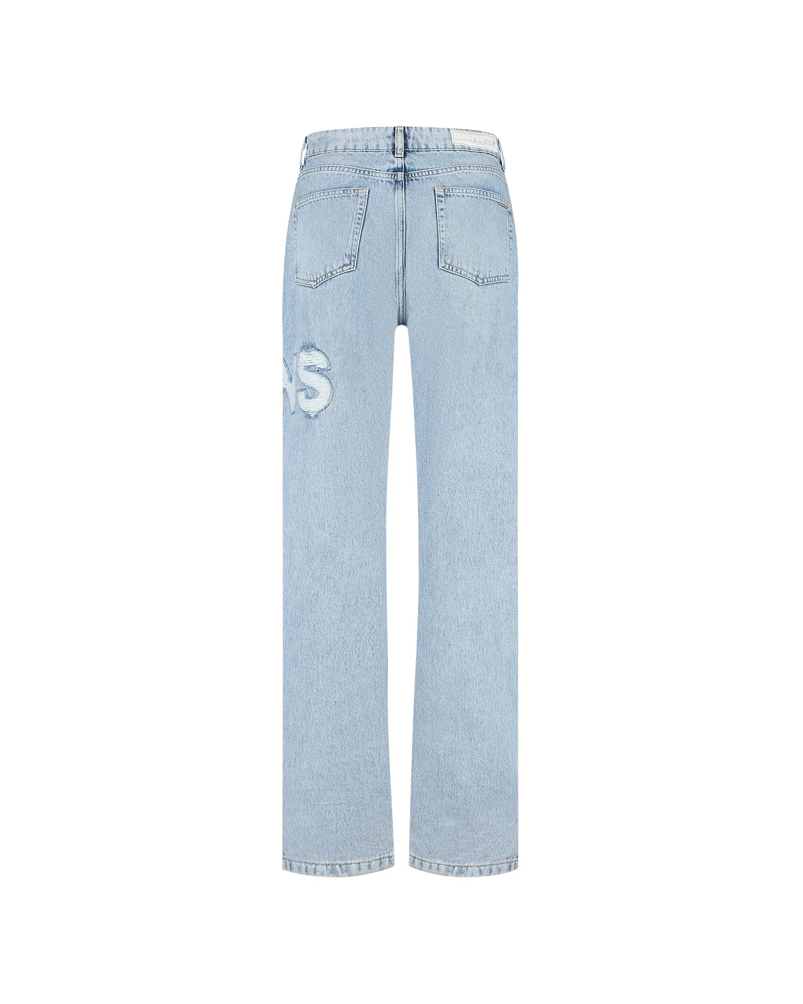 Malelions Women Ripped Jeans | Light Blue