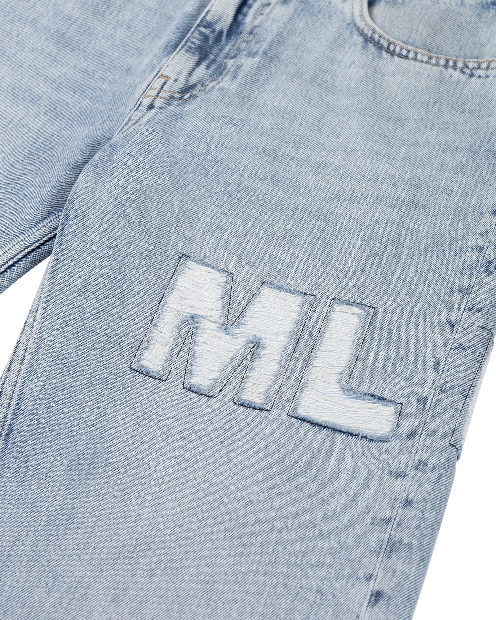 Malelions Women Ripped Jeans | Light Blue