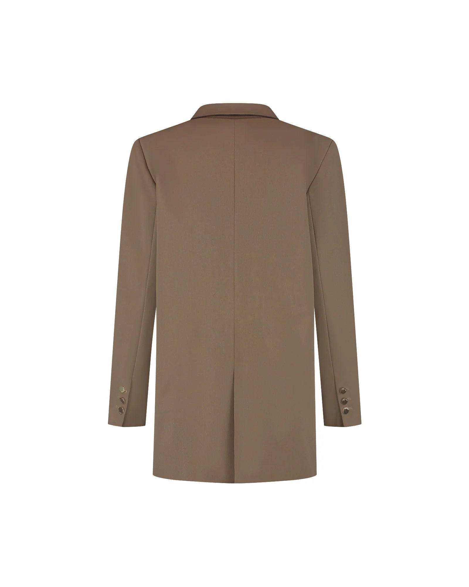 Malelions Women Gallery Oversized Blazer | Dark Taupe