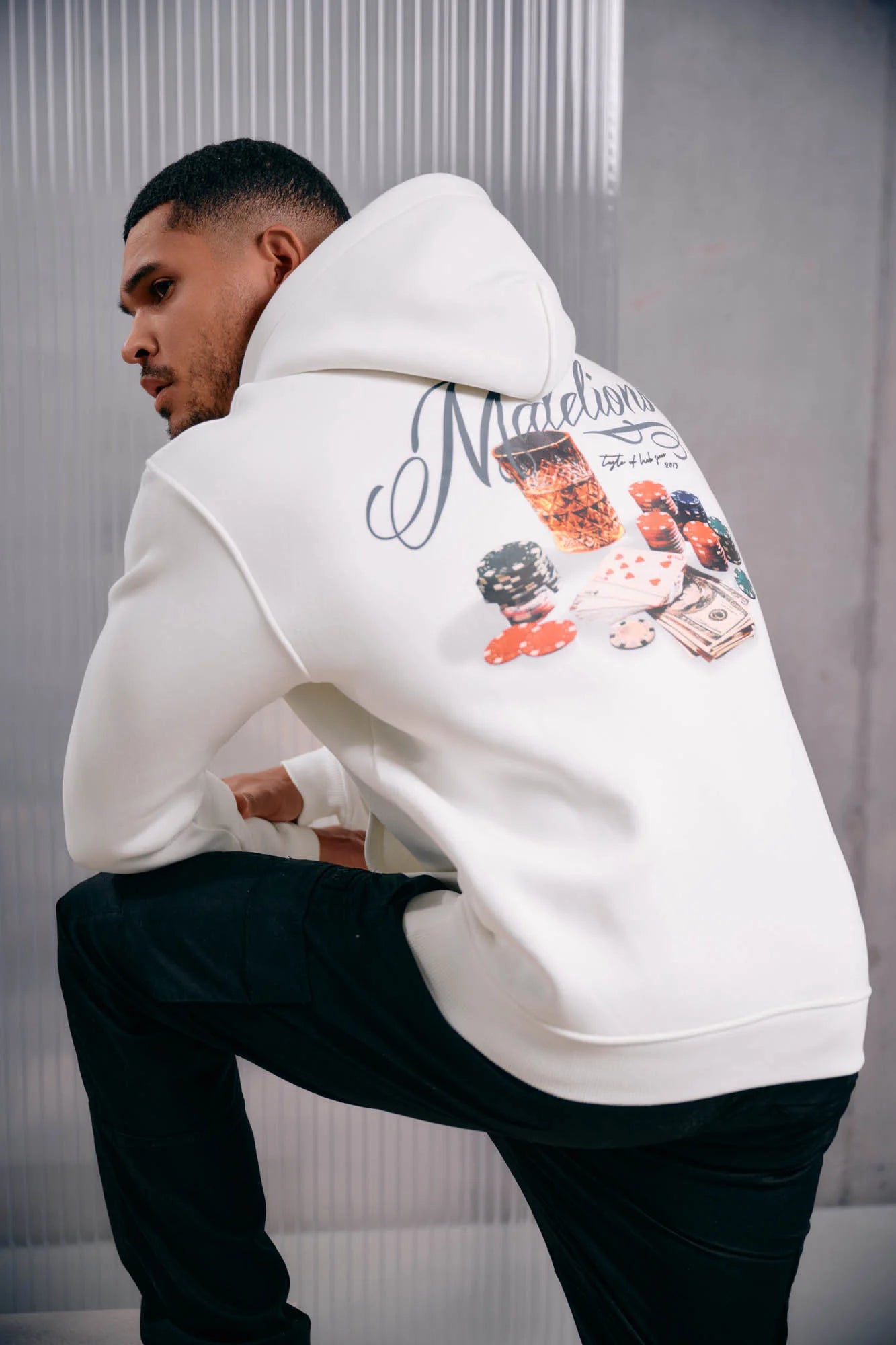 Malelions Men Playing Cards Hoodie | Off-White