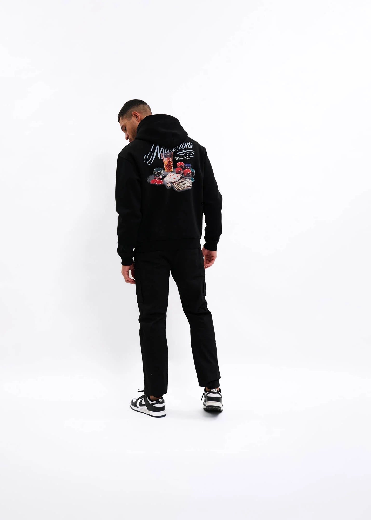 Malelions Men Playing Cards Hoodie | Black