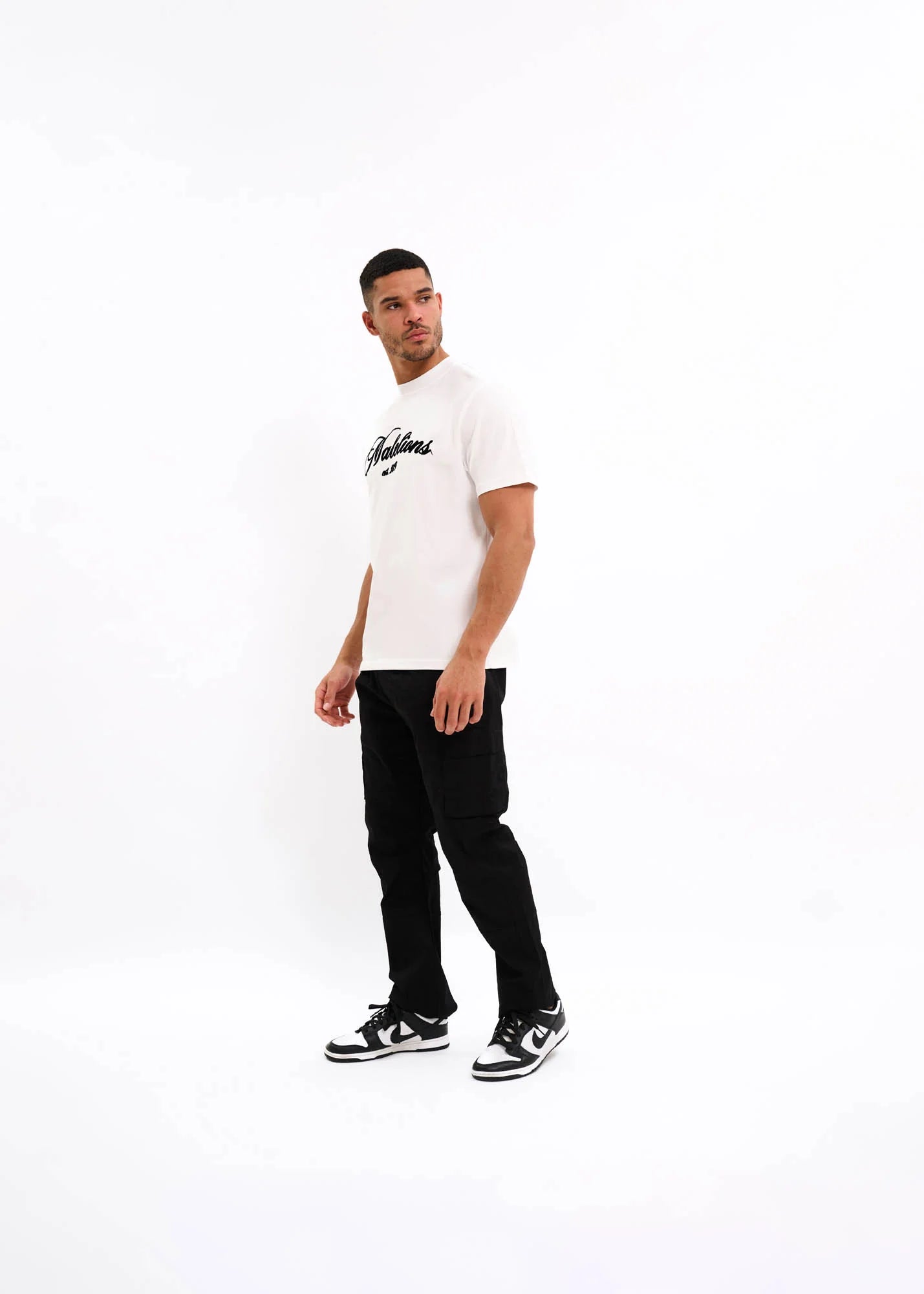 Malelions Men Handwritten T-Shirt | White