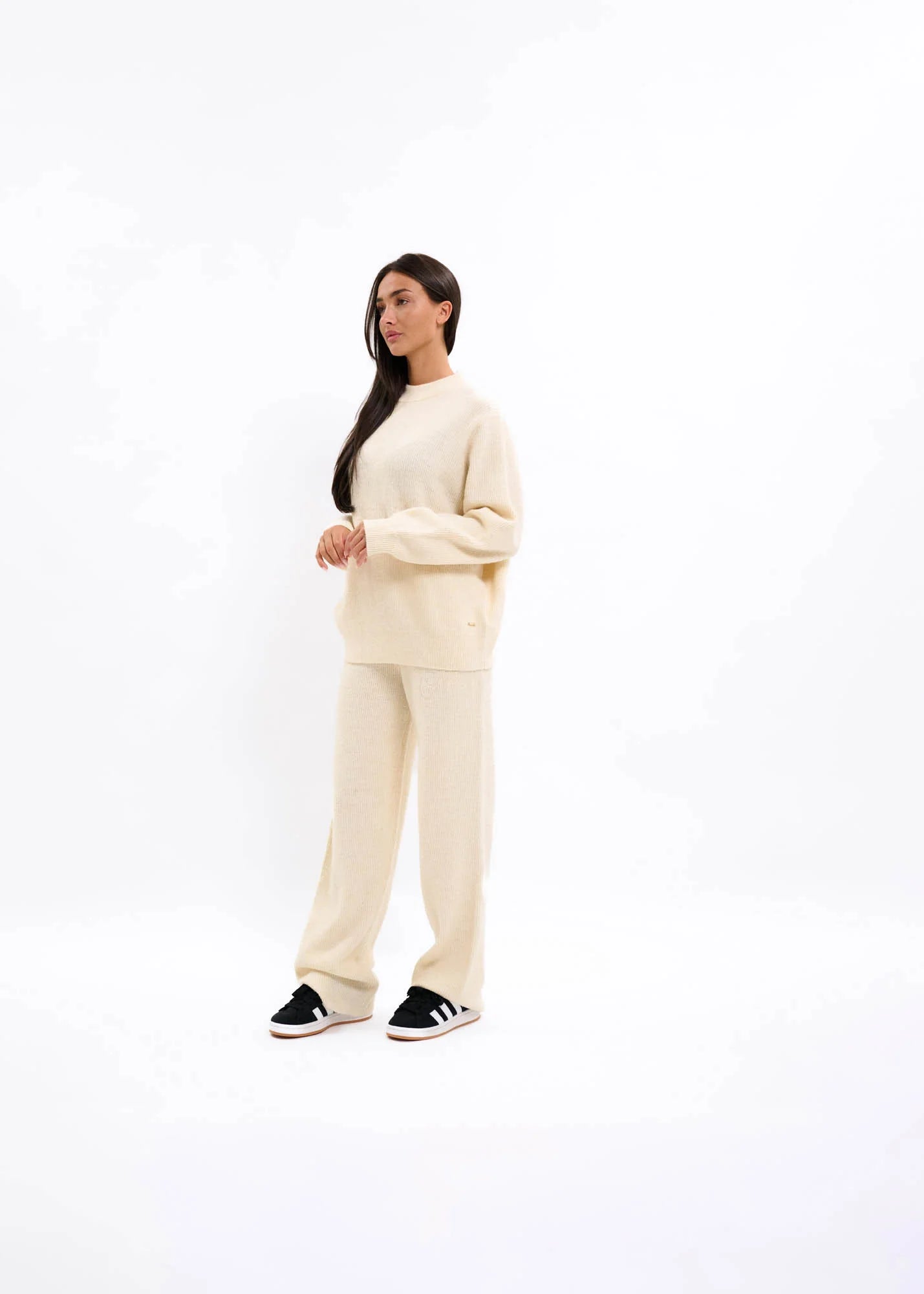 Malelions Dames Oversized Gebreide Trui | Beige