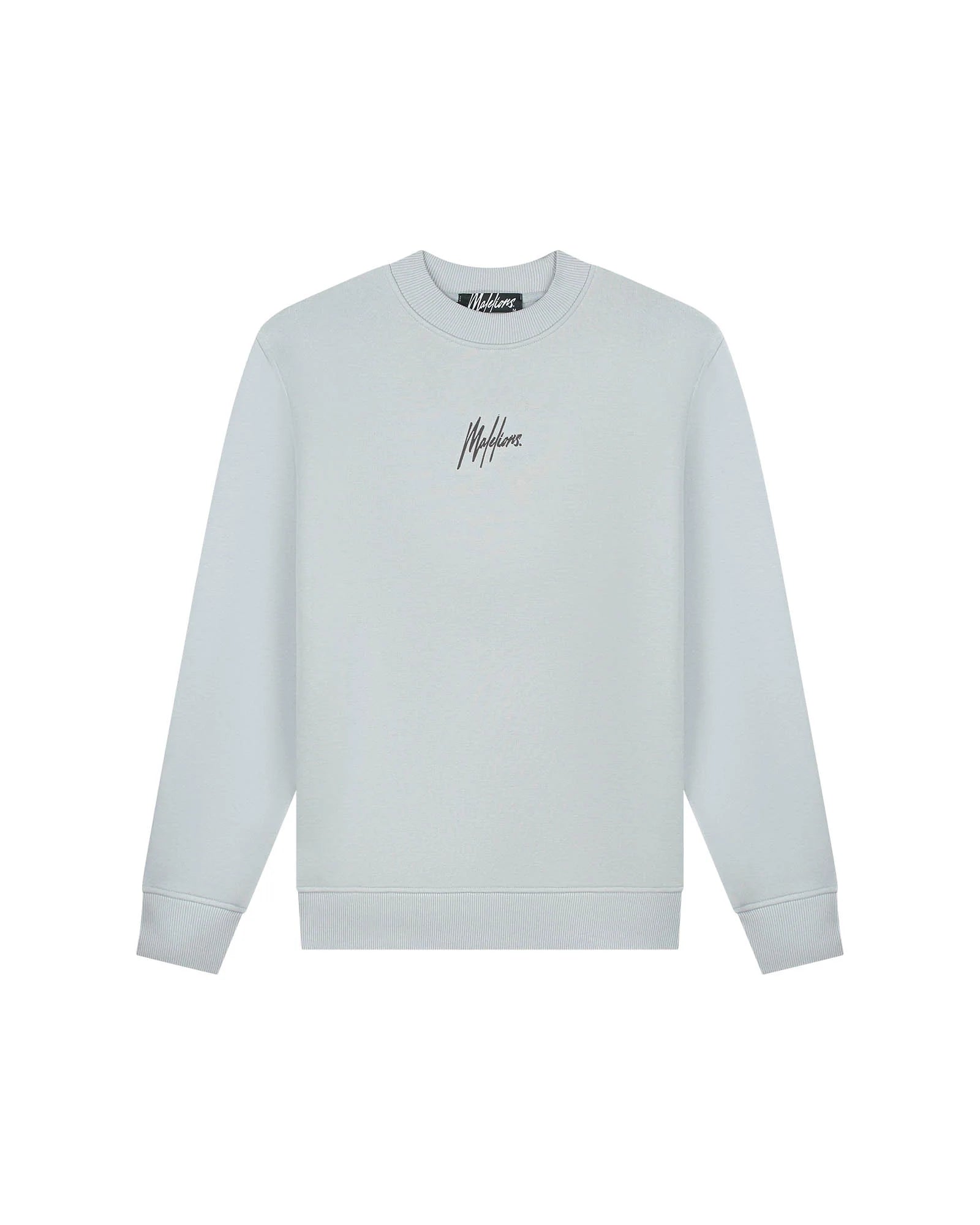 Malelions men striped signature sweater grey