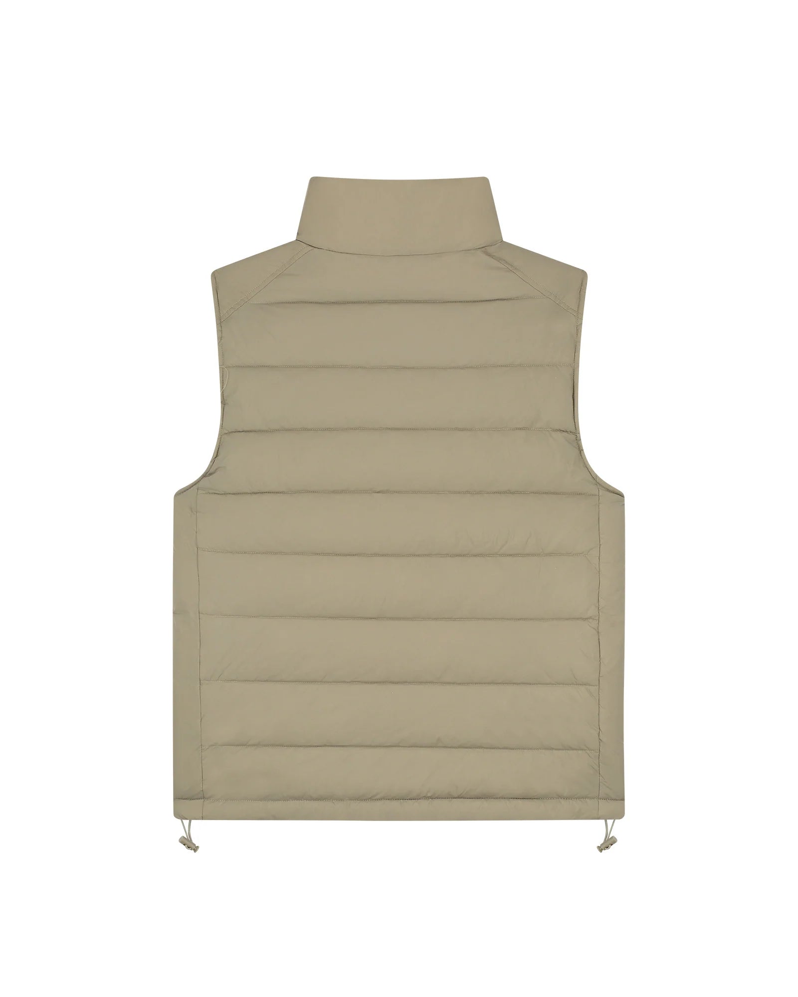 Malelions Men Placket Padded Vest | Sage Brown