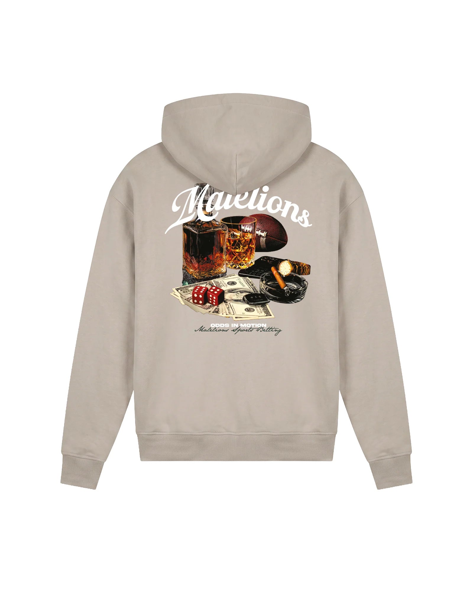 Malelions Men Sports Betting Hoodie | Almond
