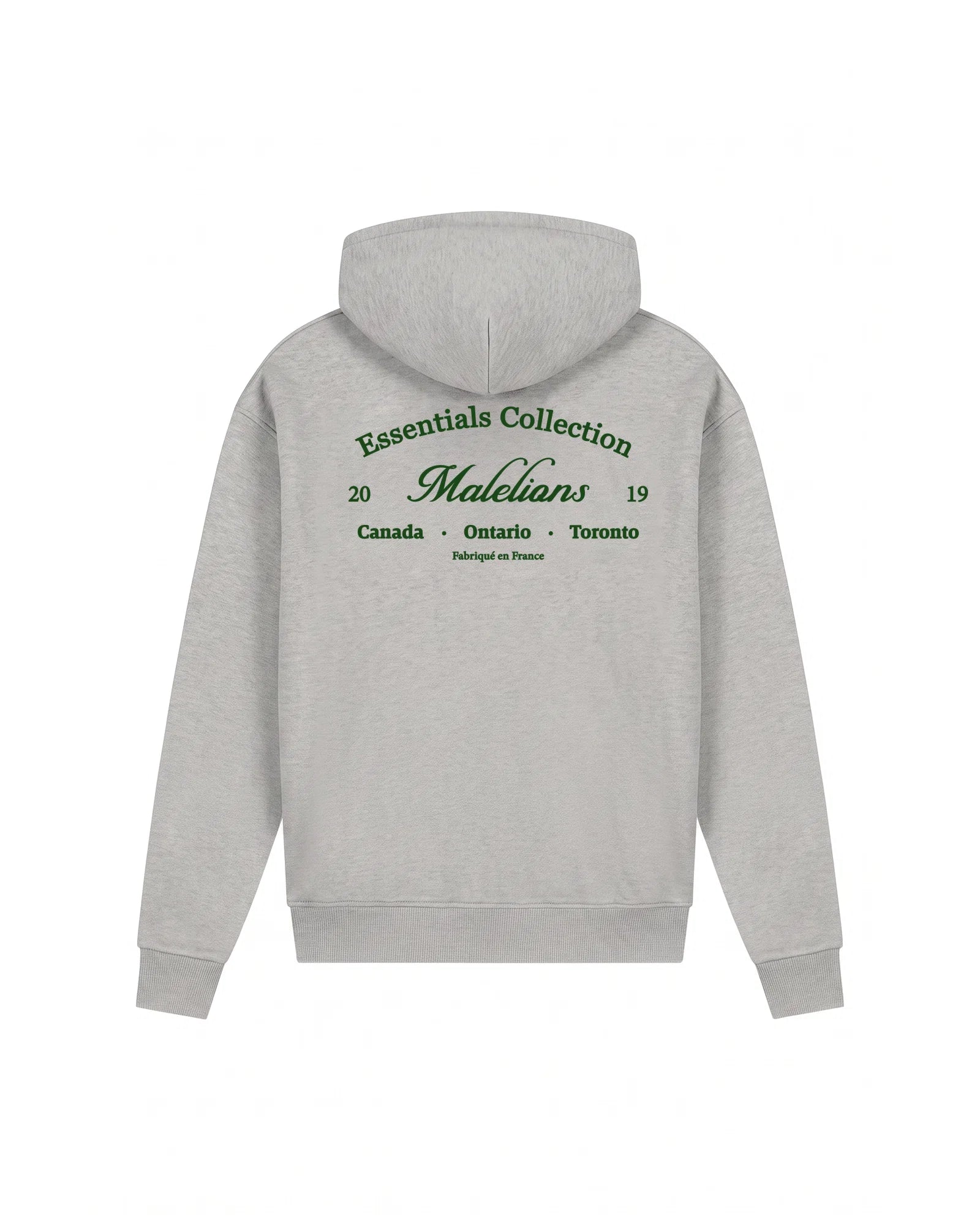 Malelions Men Marina Zip Hoodie | Grey Melange