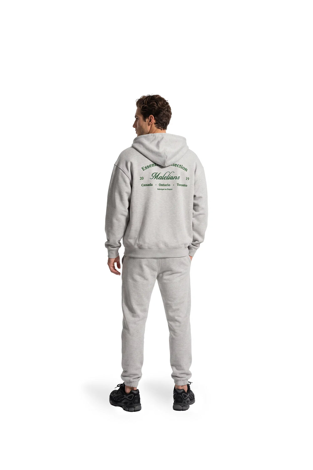 Malelions - Men Marina Zip Hoodie - Grey Melange
