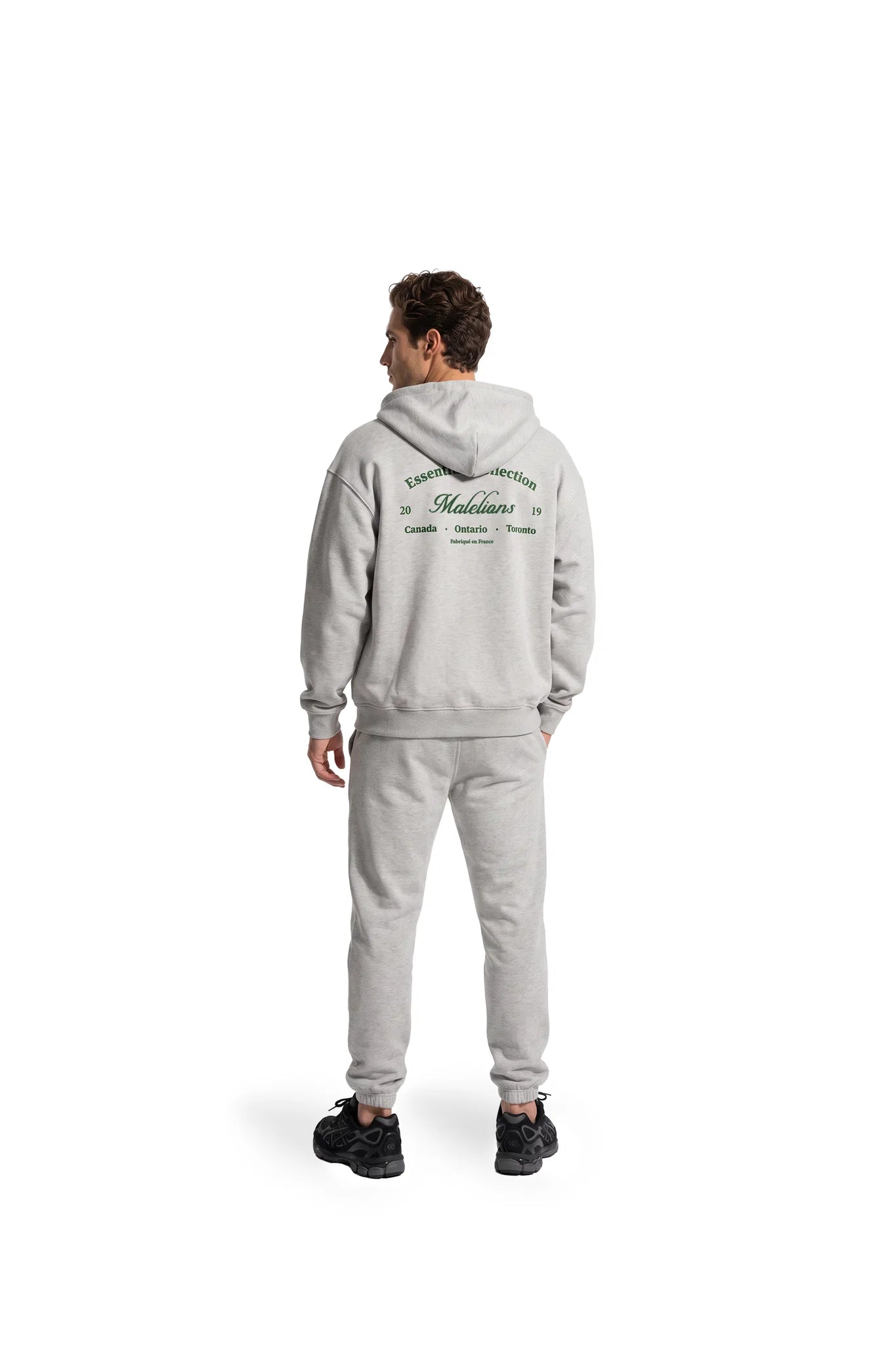 Malelions Men Marina Zip Hoodie | Grey Melange