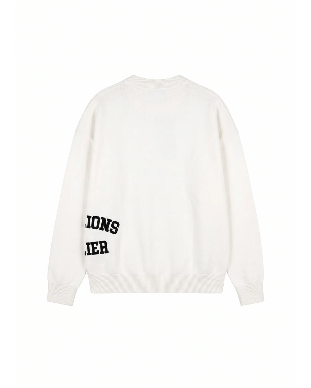 Malelions Men Knitted Atelier Sweater Off-White – achterzijde