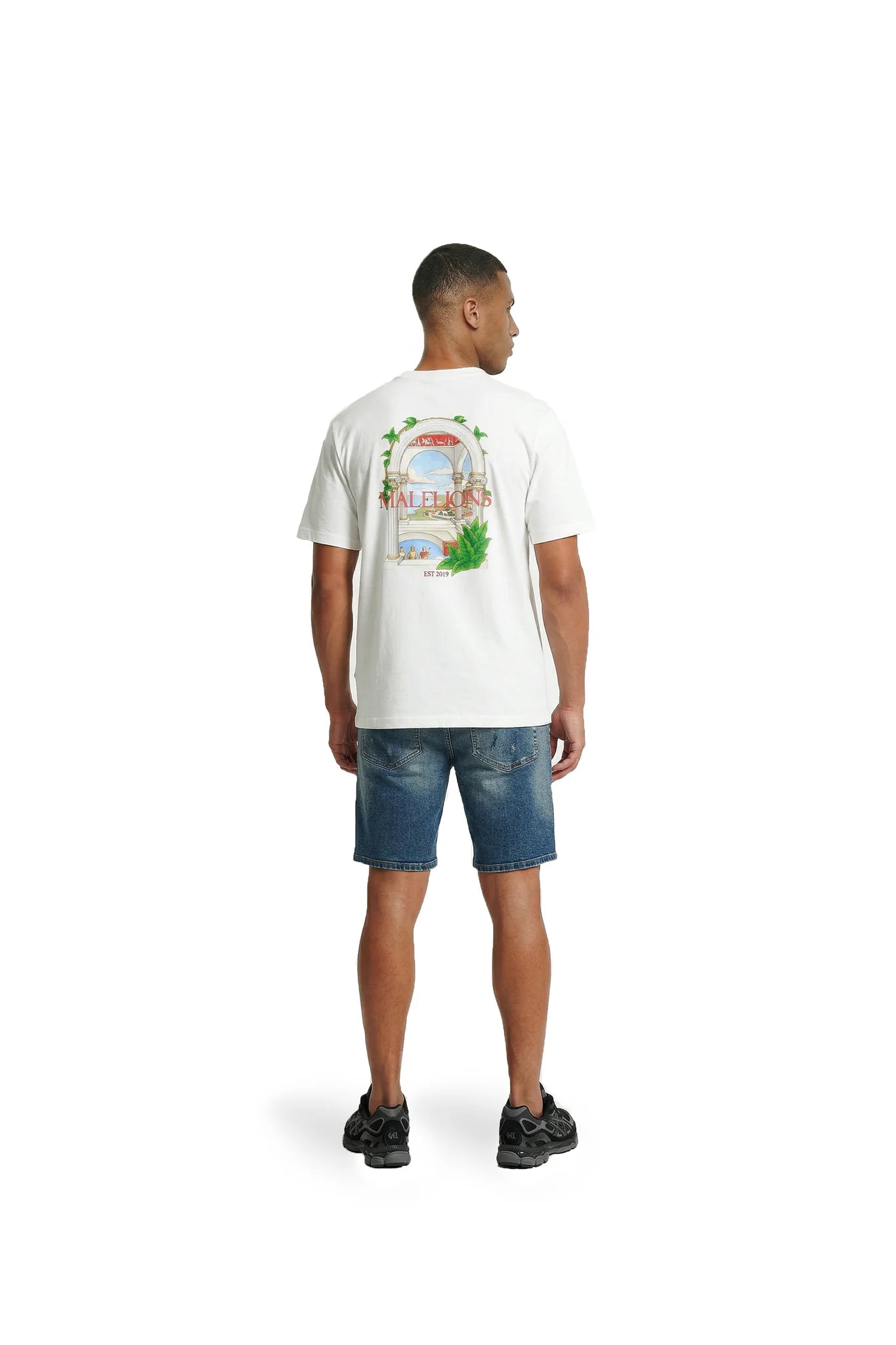 Malelions Men Roman T-Shirt | White