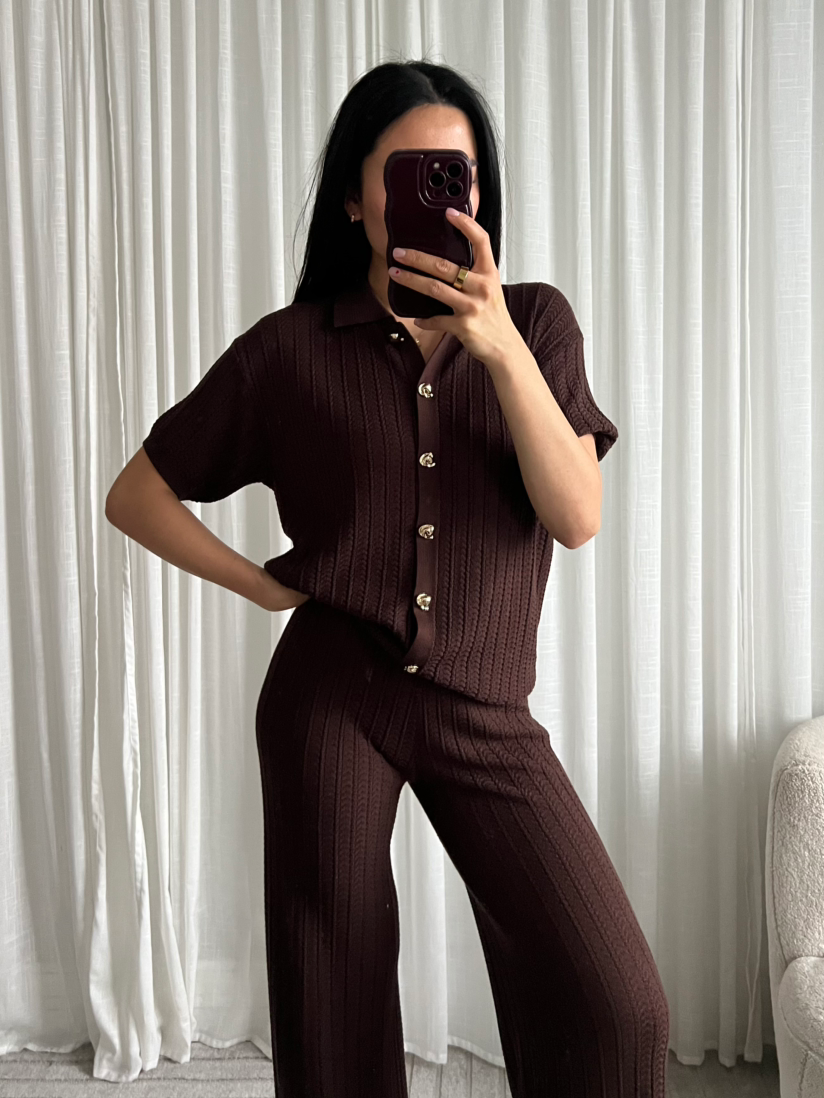 DAMES - TOP - CHOCO - 19669