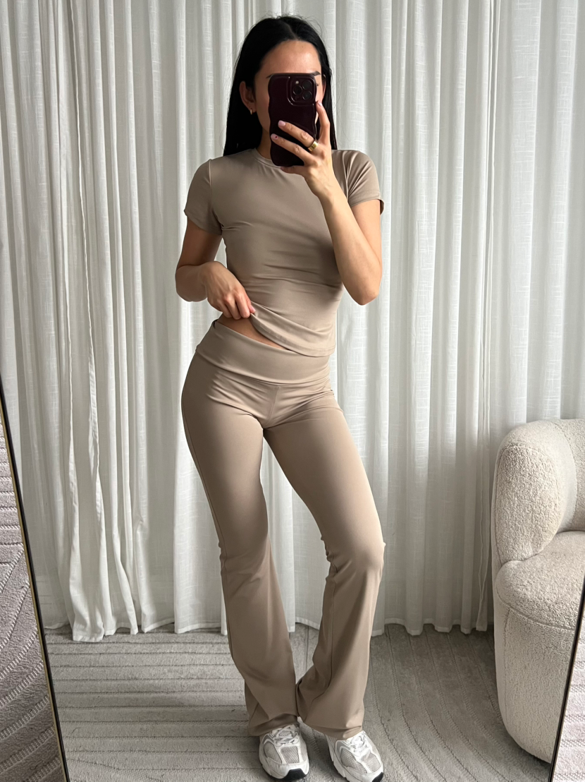 DAMES - TOP - TAUPE - 19706