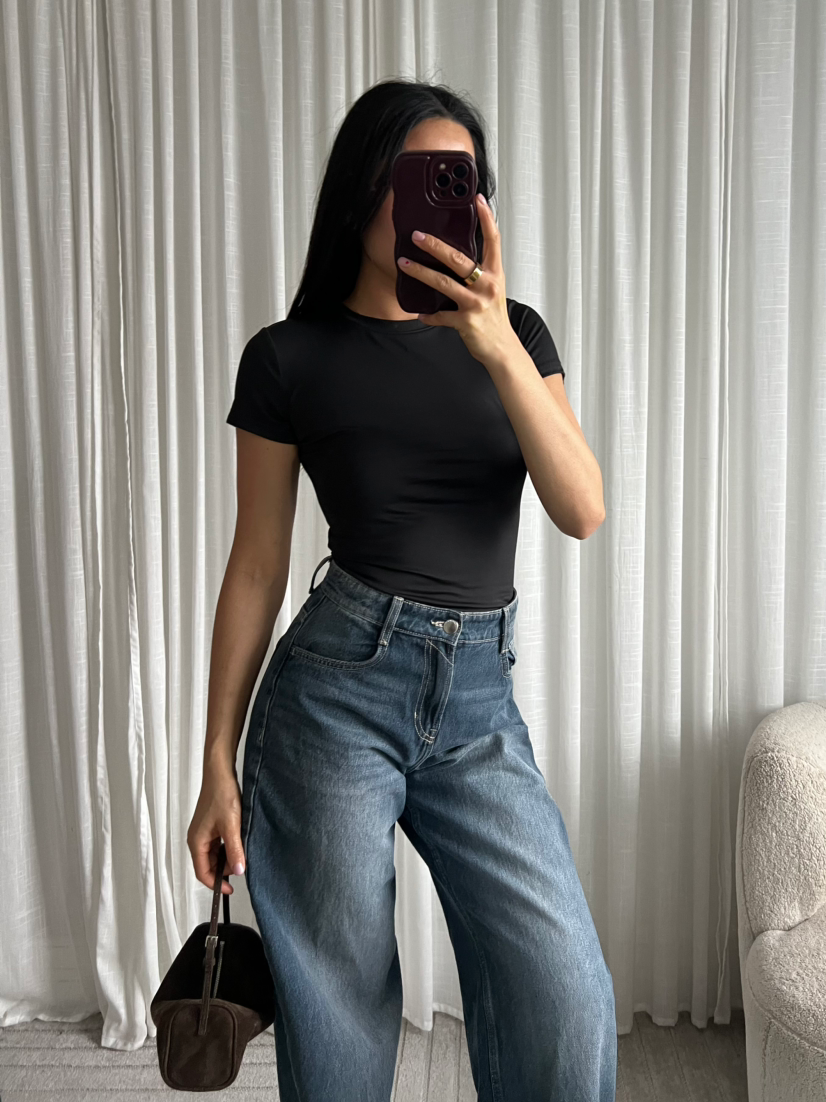 DAMES - TOP - BLACK - 19706