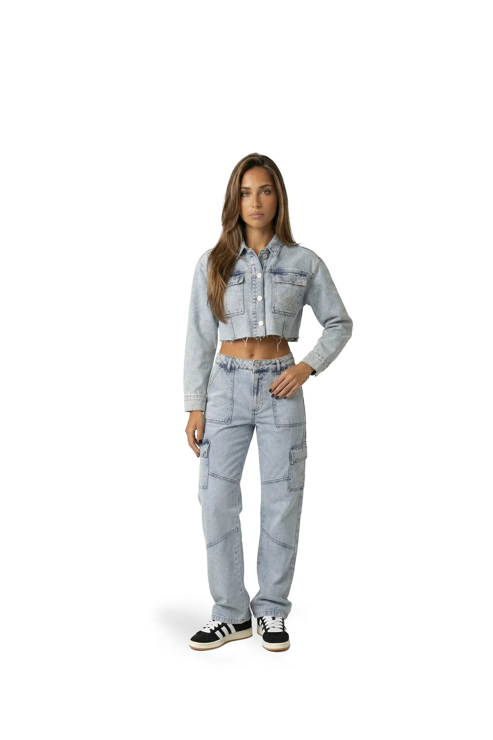 Malelions - Women Straight Leg Denim Pants - Light Blue - Rechte damesjeans