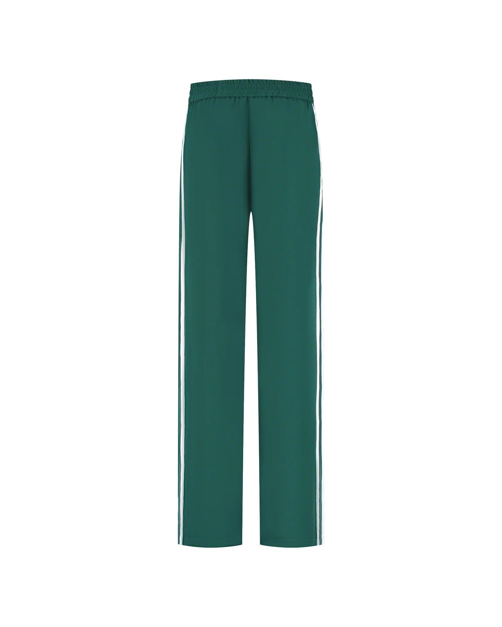 Malelions Women Studio Loose Fit Pants | Teal/White