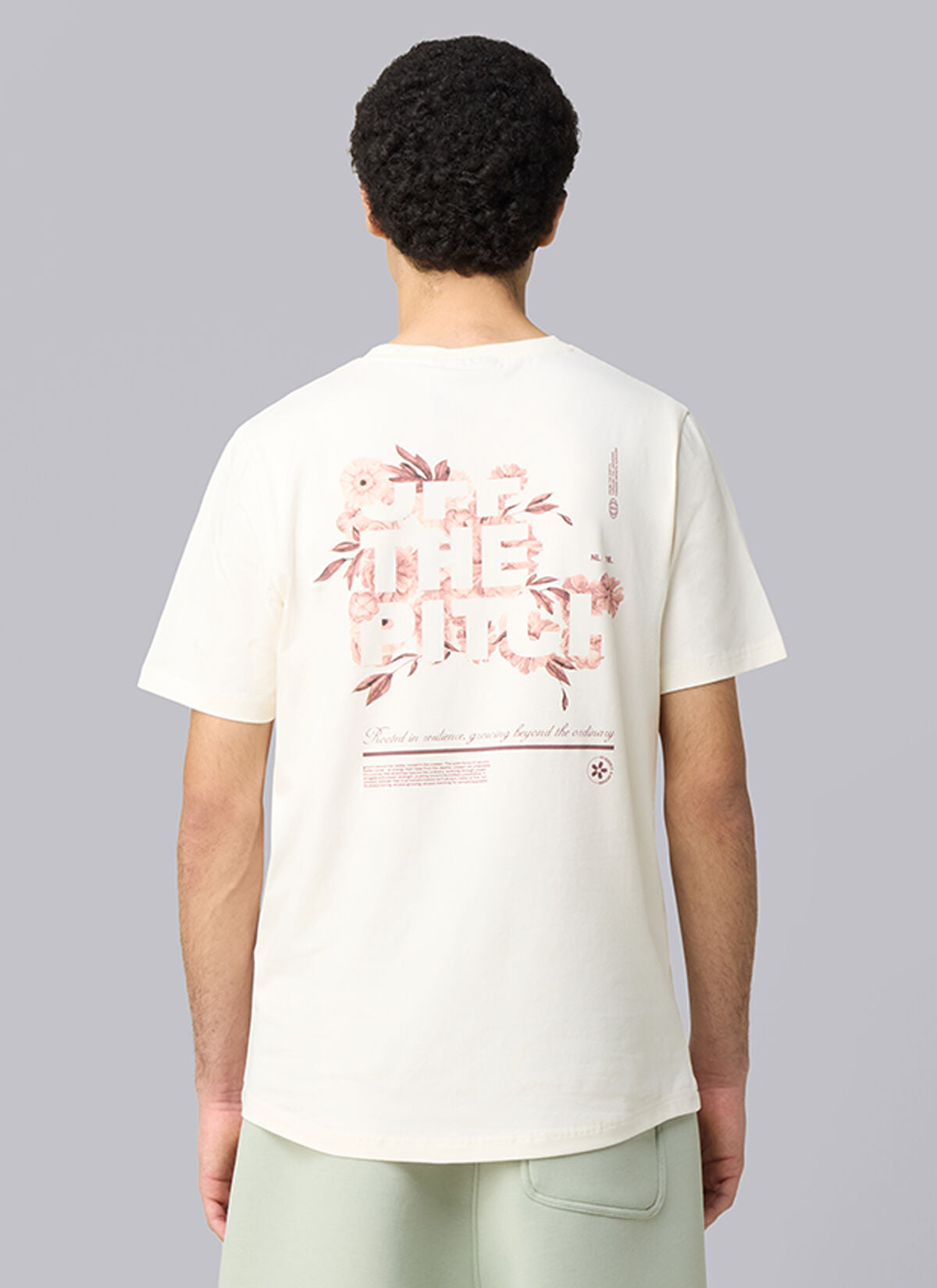 Blossom Slim Fit T-shirt Wit