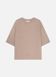 Off The Pitch - Raw Edge Echo Raglan Tee - Sand