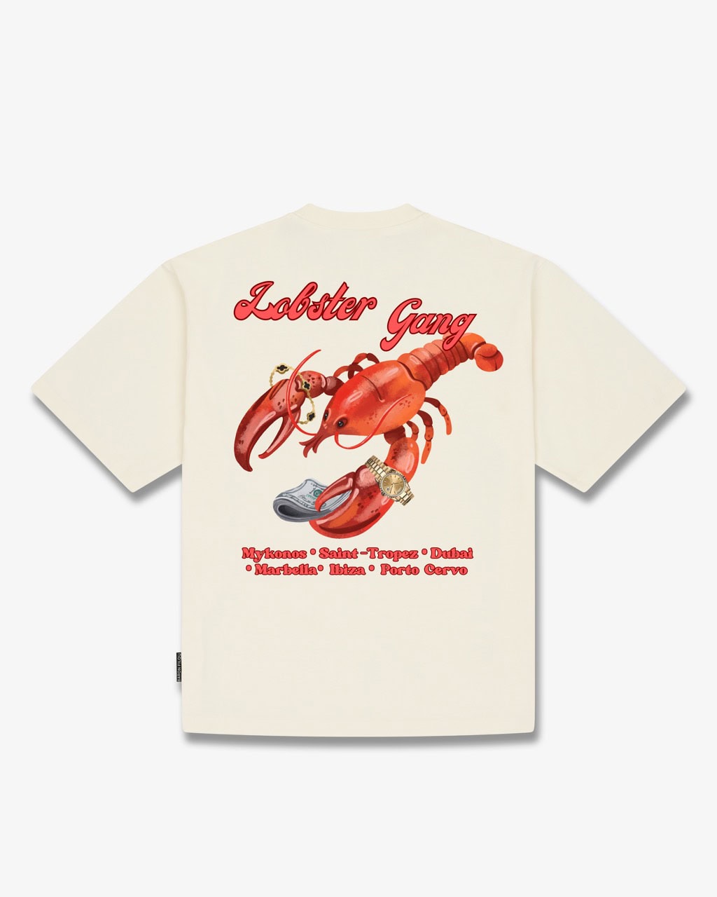 Oversized Backprint T-Shirt LOBSTER GANG