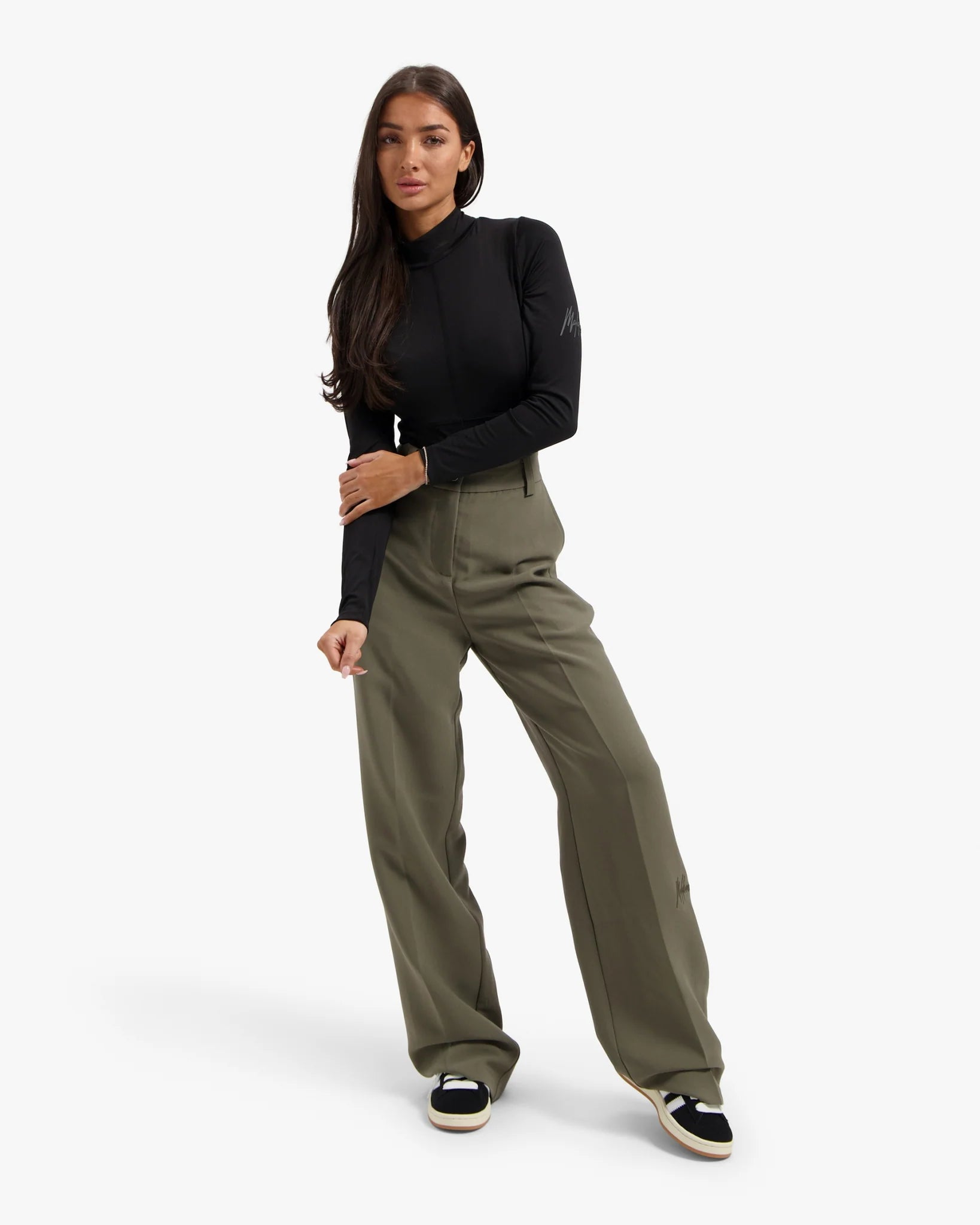 Malelions Women Signature Pantalon | Army Green