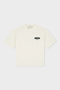 Equalite- SOCIETÉ RESORT BOXY TEE - OFF-WHITE - Ruimvallend herenshirt