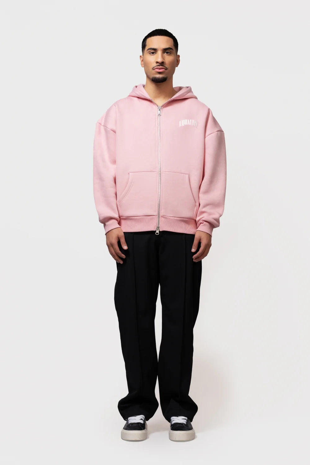 OLIVER FULL ZIP HOODIE PINK