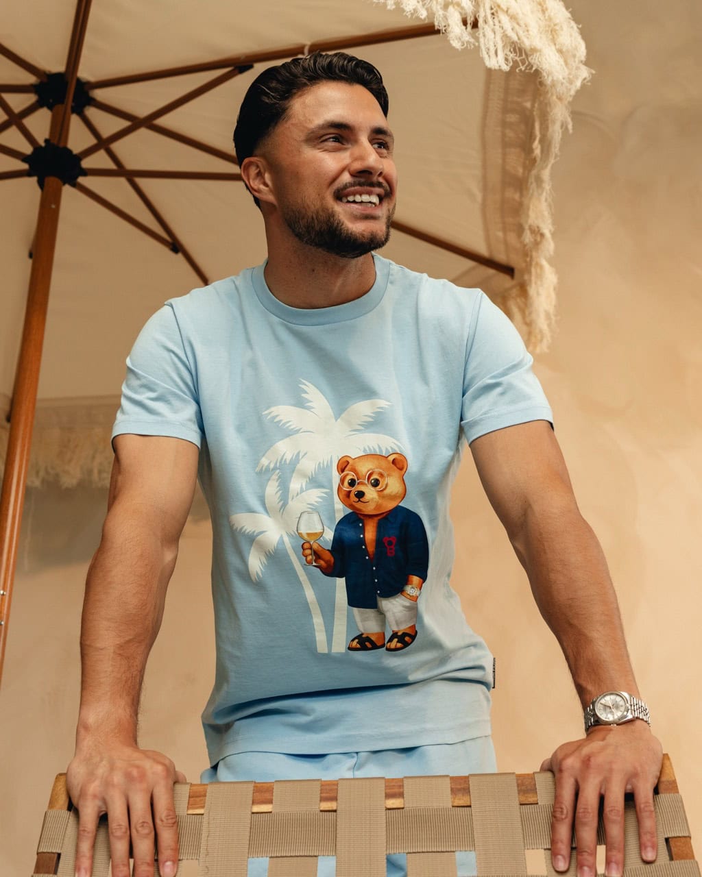 T-Shirt Filou CLXIV. PALMS BLUE