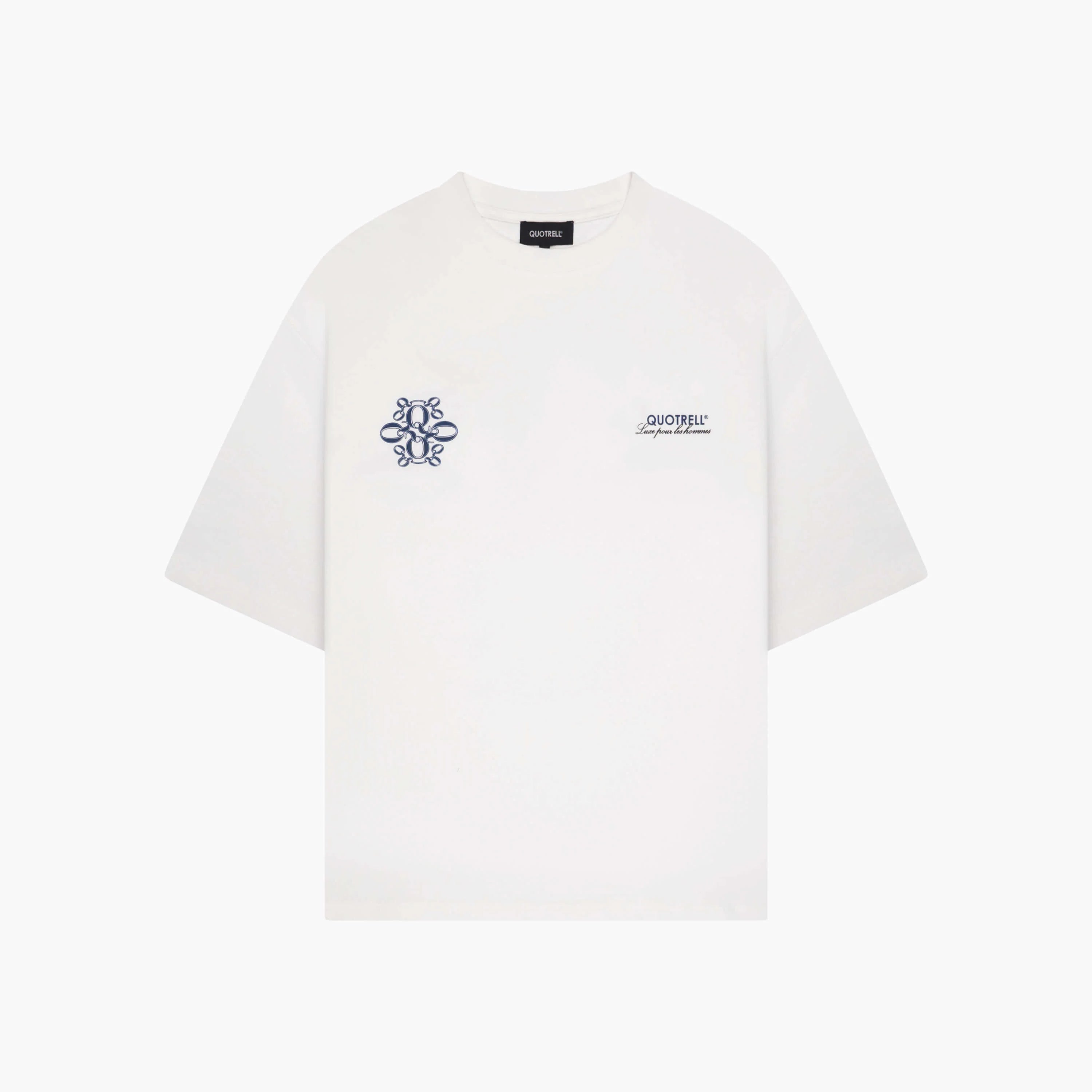 INSIGNIA TEE | WHITE/BLUE