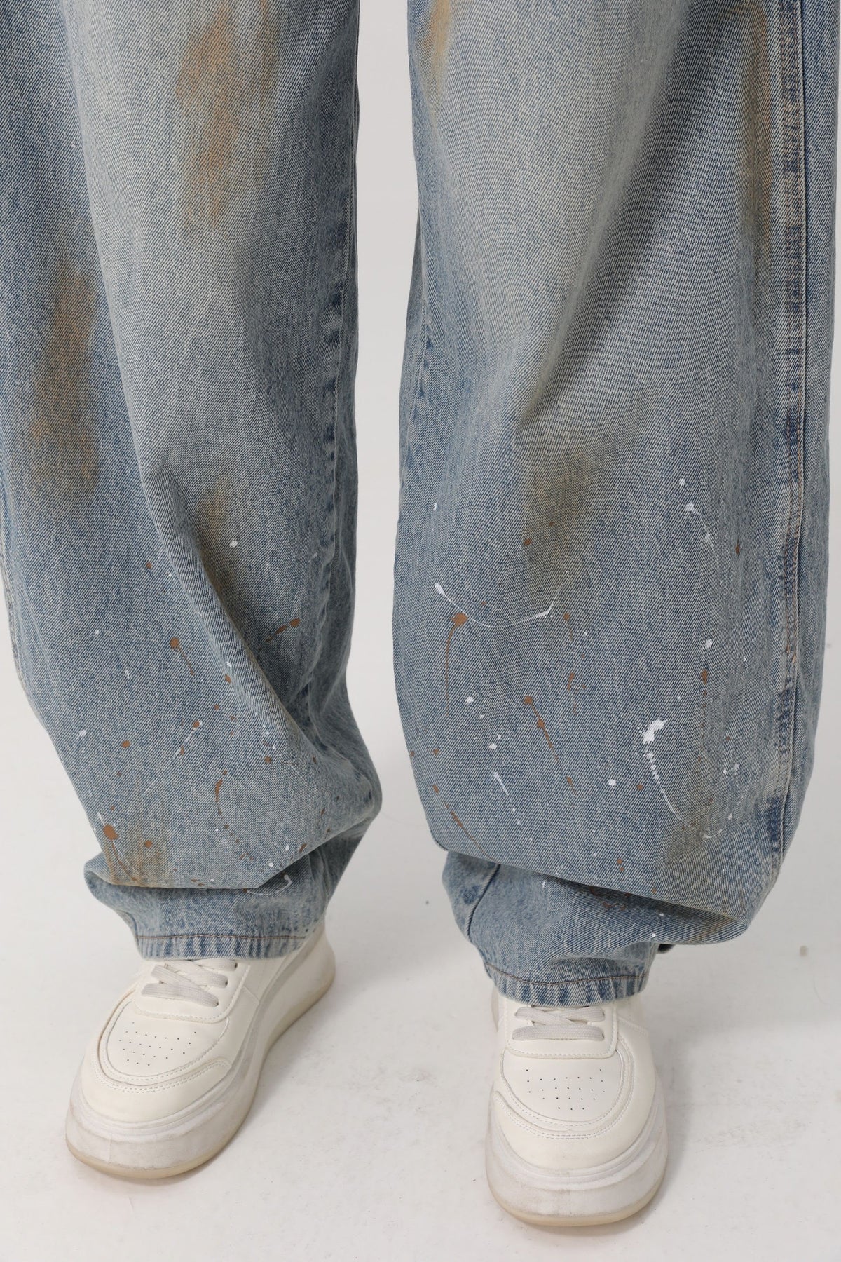 See See - Canvas Baggy Jeans - Blue - A5220
