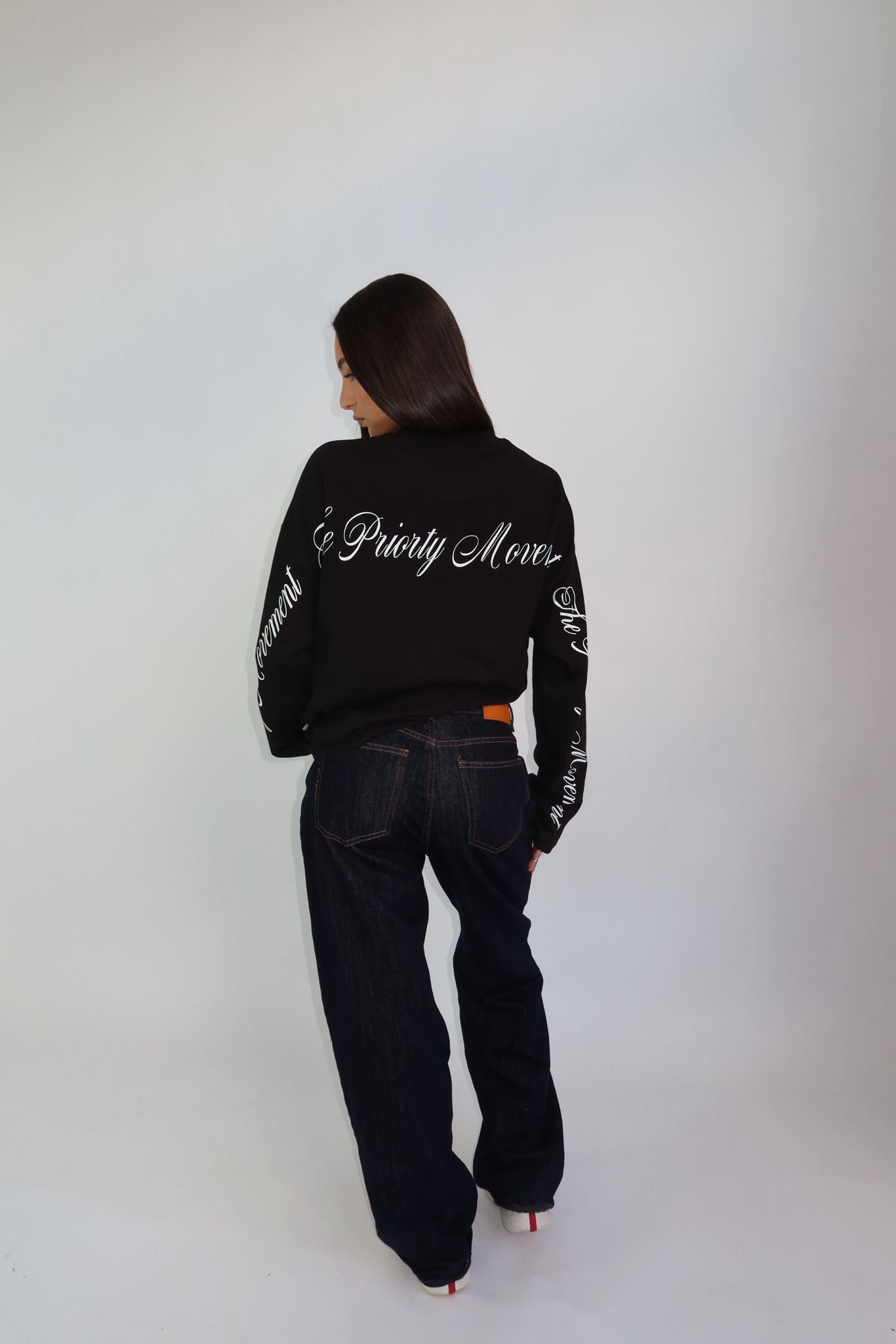 Priorty longsleeve - Zwart/Wit