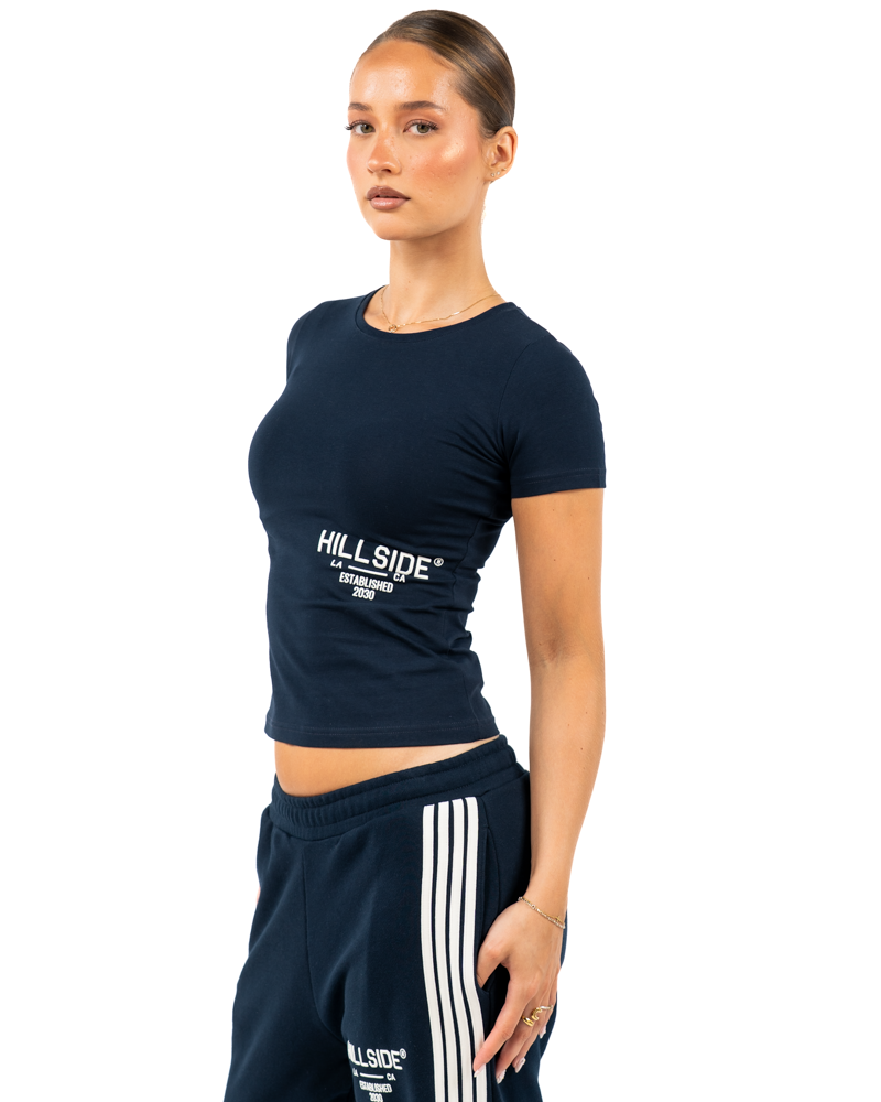 STRIPE T-SHIRT NAVY